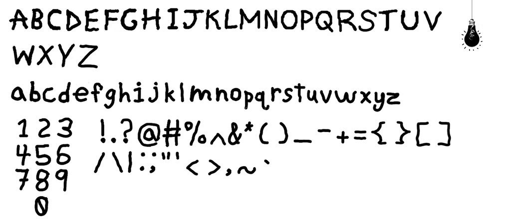 Omori 游戏同款手绘风格字体